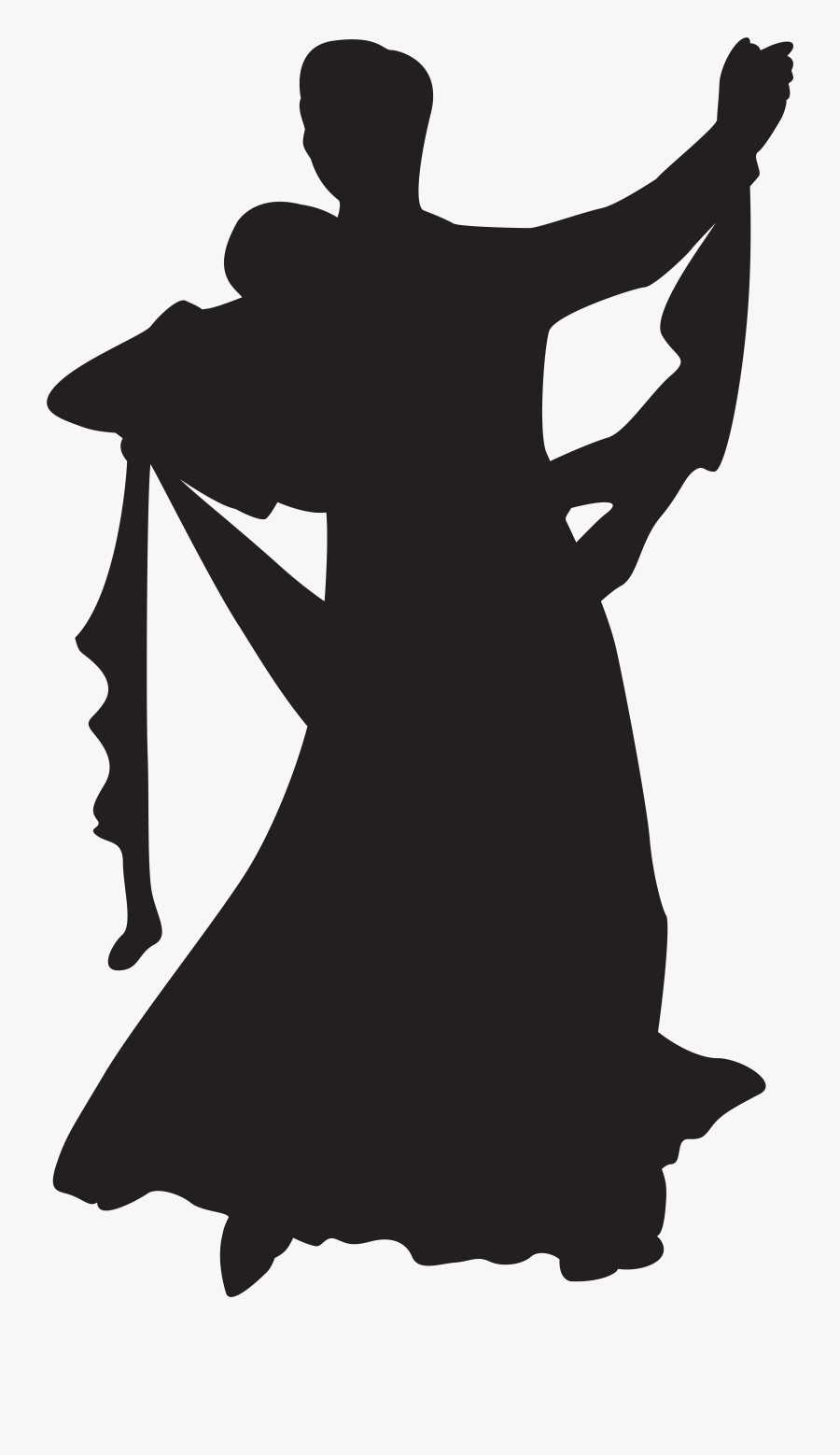 Couple Silhouette Png Clip - Dance Couple Transparent Silhouette, Transparent Clipart