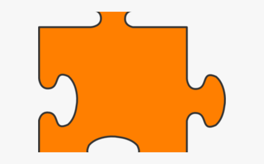 Puzzle Piece Clipart - Orange Puzzle Pieces Clipart, Transparent Clipart