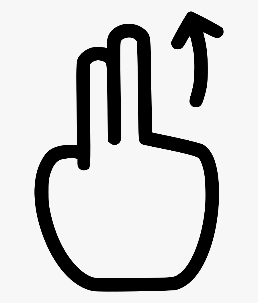 Two Finger Swipe Up - Portable Network Graphics, Transparent Clipart
