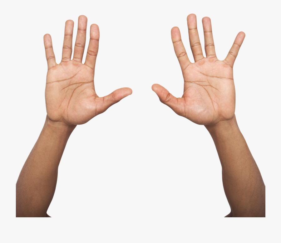 Transparent Two Hands Clipart - Two Hands Up Png, Transparent Clipart