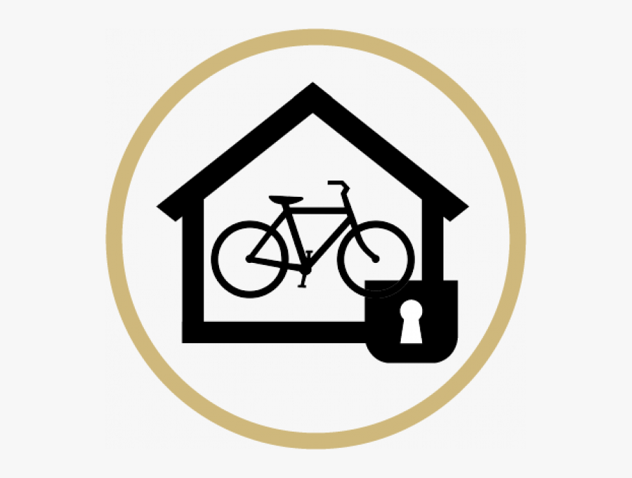Locking Bike Shelter Logo - Bike Clipart Black, Transparent Clipart