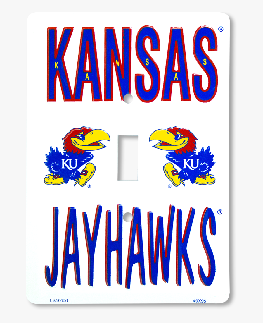 Kansas Jayhawks Light Switch - Kansas Jayhawks, Transparent Clipart