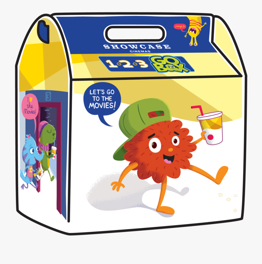 1 2 3 Go Box For Showcase Cinemas, Transparent Clipart