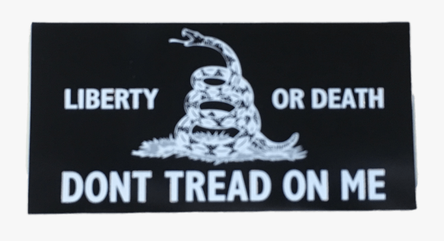 Liberty Or Death Png - Black Dont Tread On Me Flag, Transparent Clipart