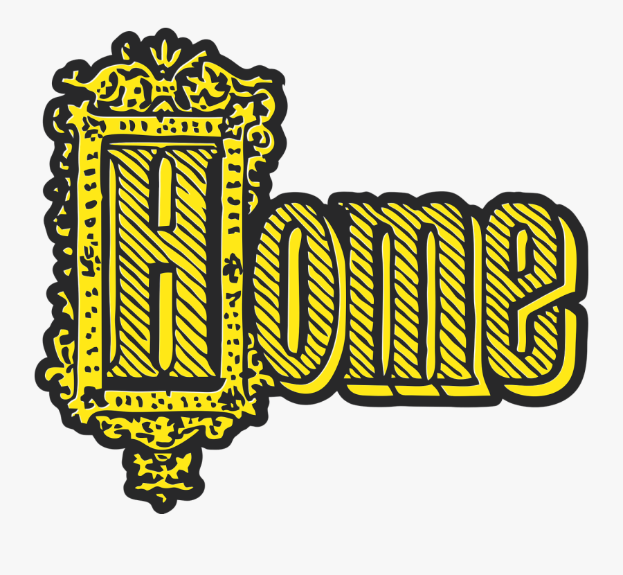 Home Text Word Free Photo - Word Home Png, Transparent Clipart