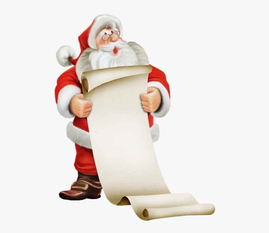 Image Du Blog Zezete2 - Santa With List Clipart, Transparent Clipart