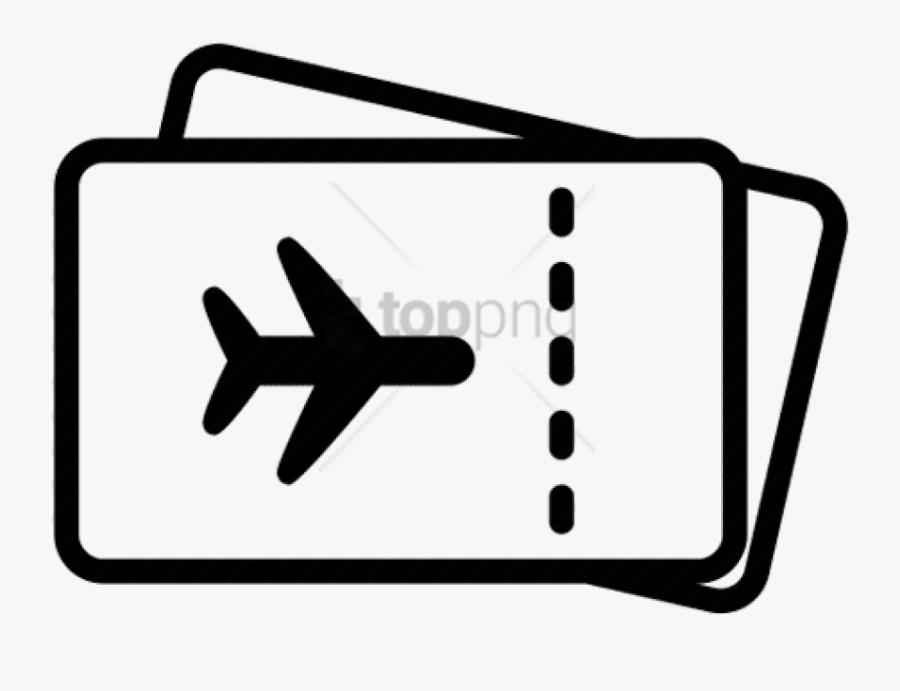 Download Airplane Images Background - Boarding Pass Icon Transparent, Transparent Clipart