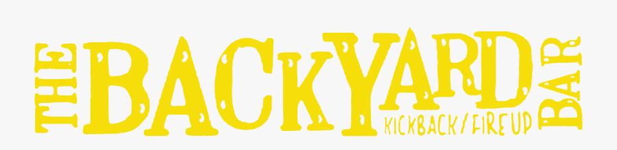 The Backyard Bar & Restaurant - Backyard Bar Logo, Transparent Clipart
