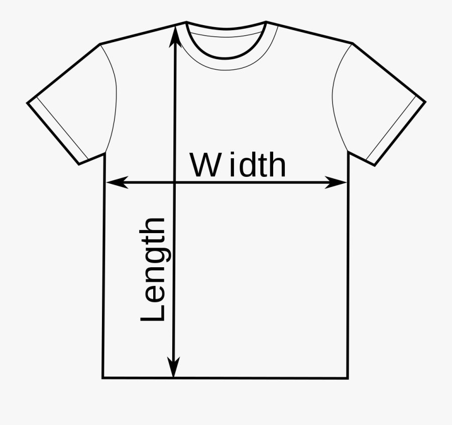 Outline Of A Person Template - T Shirt Size Transparent, Transparent Clipart