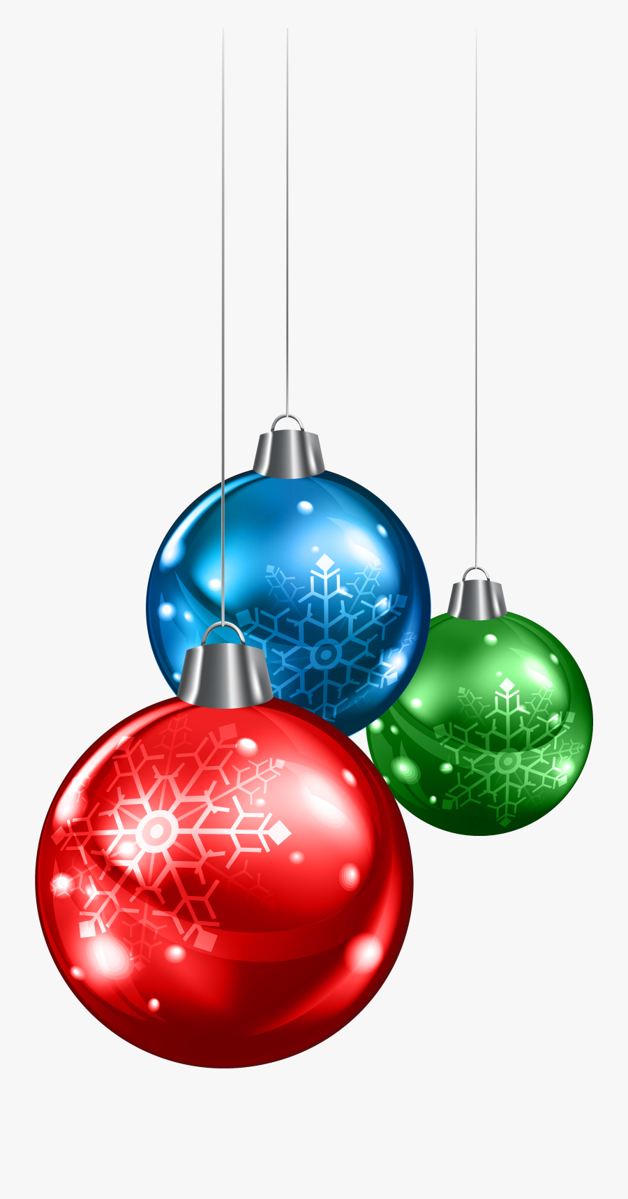 Clip Art Blue Balls Png Image - Red Green Blue Christmas, Transparent Clipart