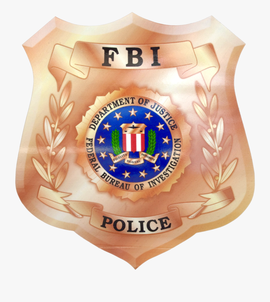 Fbi Police Badge, Transparent Clipart