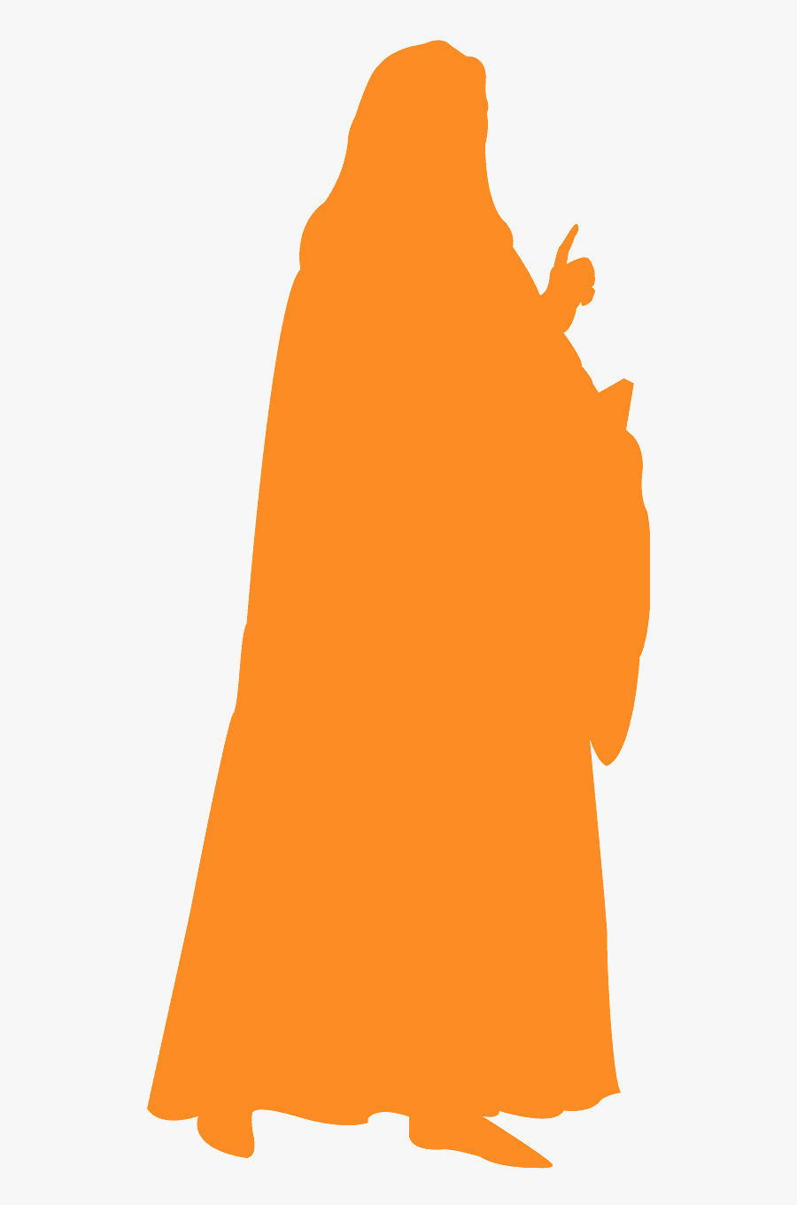Priest Silhouette, Transparent Clipart