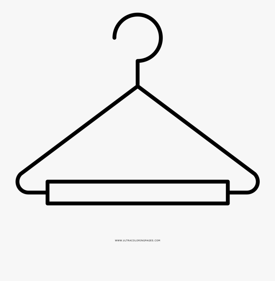 Hanger Coloring Page - Clipart Living Things Pictures Black And White, Transparent Clipart