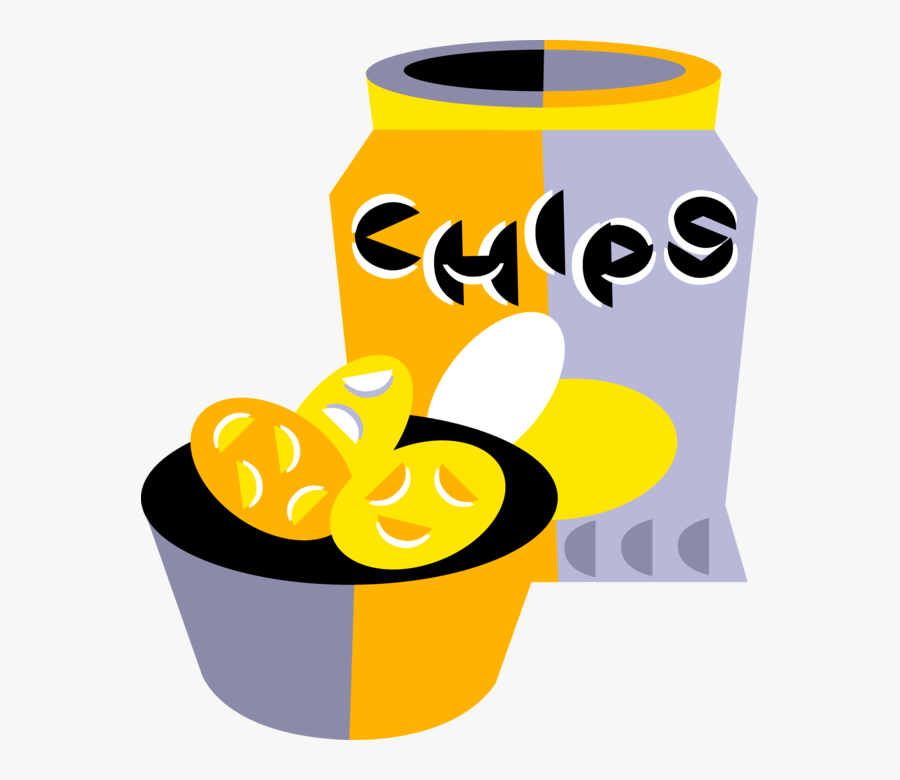 Transparent Bag Of Potato Chips Clipart - Caffeinated Drink, Transparent Clipart