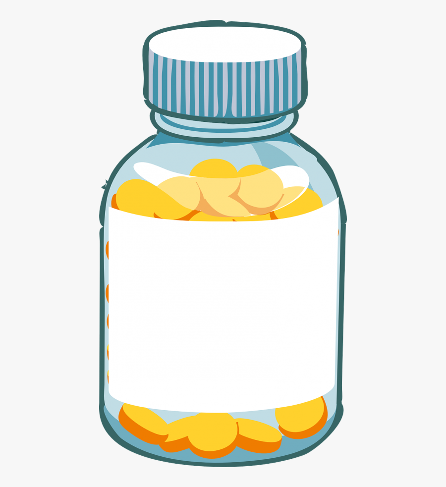 Pill Bottle Clipart , Png Download - Pill Bottle, Transparent Clipart