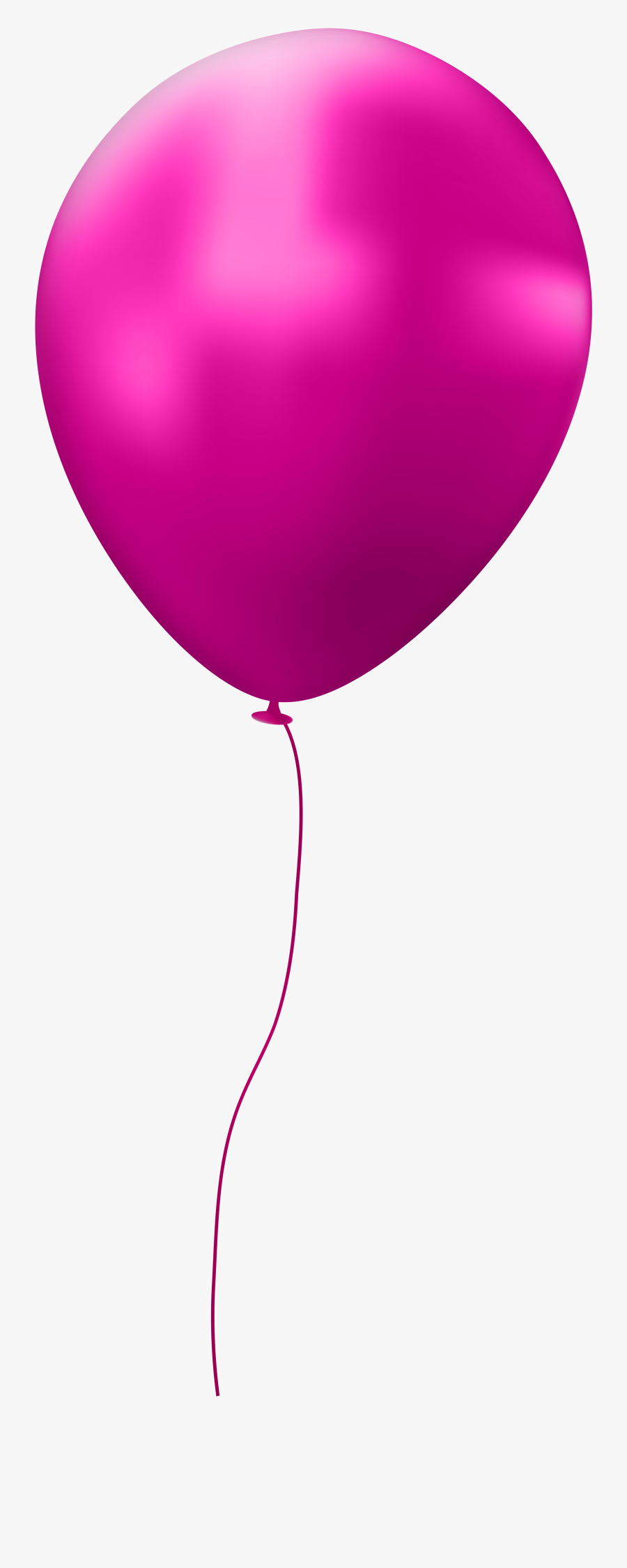 Birthday Balloons Clipart Single Png - Single Balloons Transparent Background, Transparent Clipart