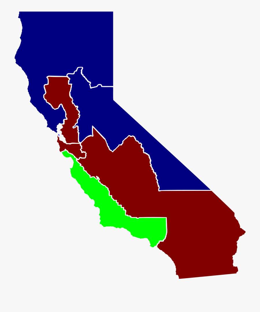 United States Of Elections - Map Of California, Transparent Clipart