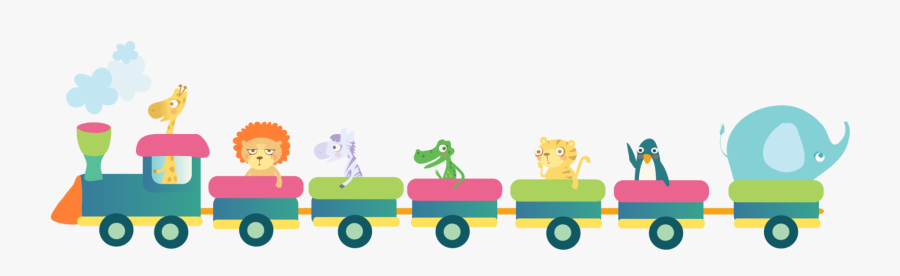 Transparent Train Cute - Animal Train Cute Png, Transparent Clipart