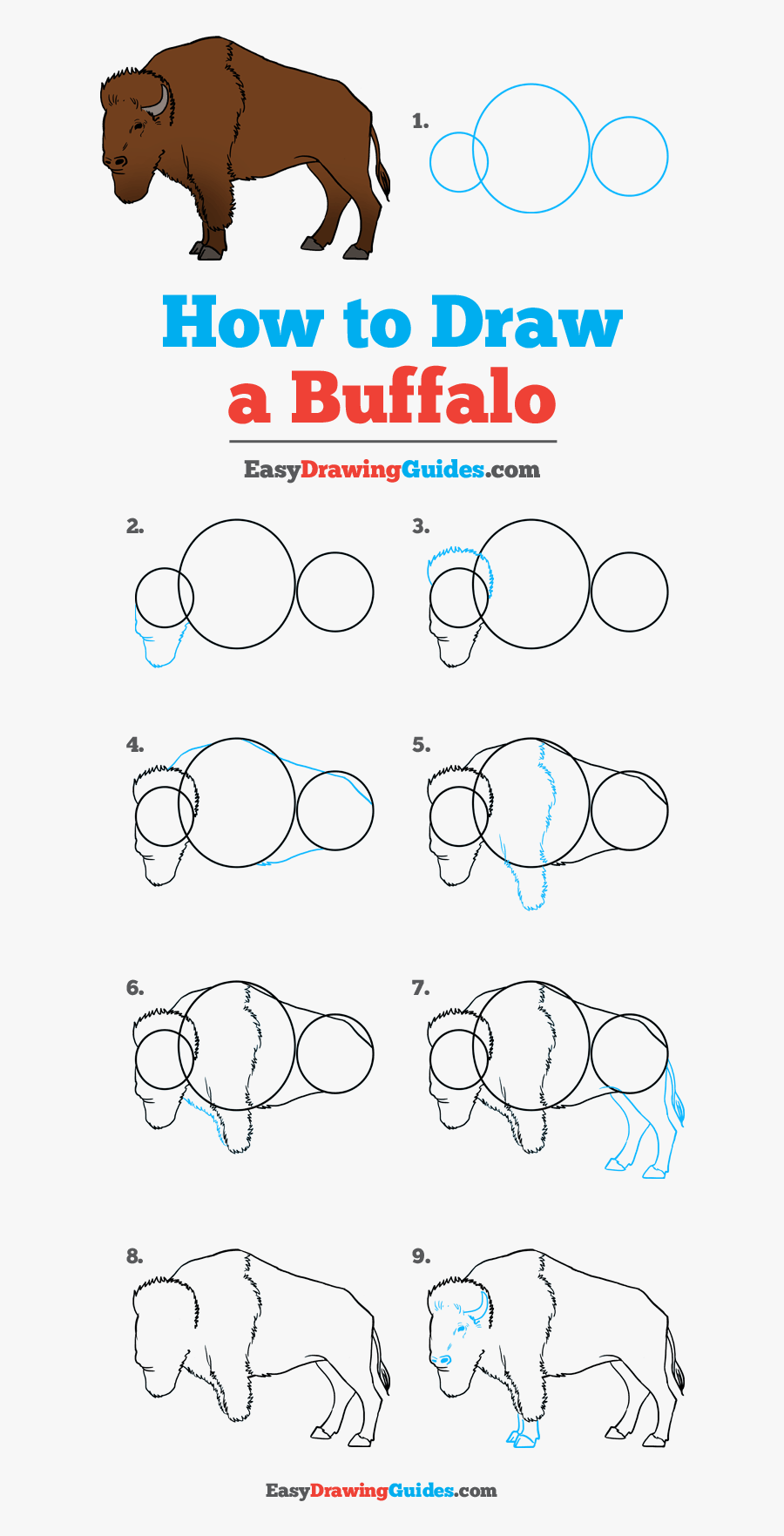 Buffalo Drawing Easy - Draw A Football Step By Step, Transparent Clipart