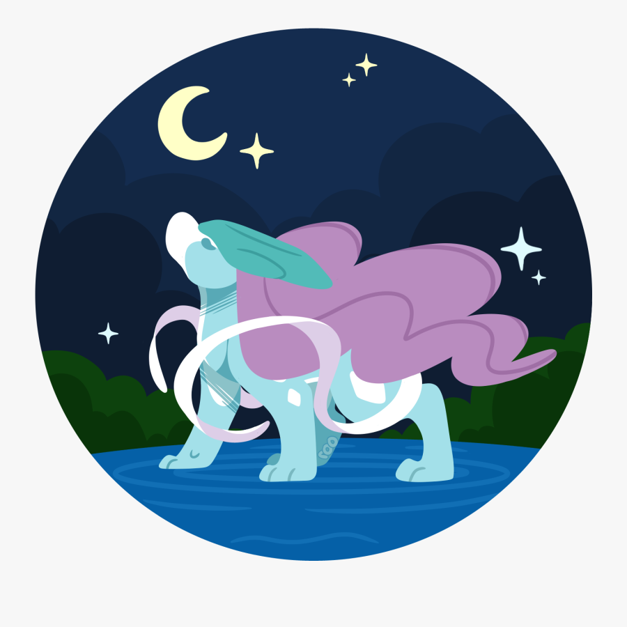 Suicune - Cartoon, Transparent Clipart