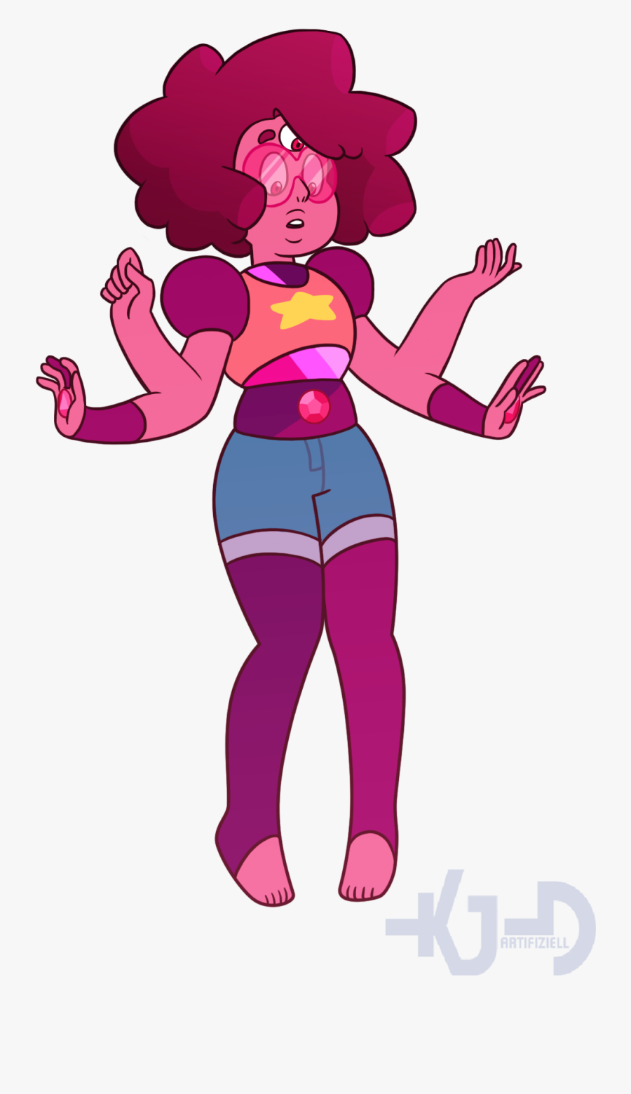 Cross-garnet Clipart Steven Universe - Fusão Steven E Garnet Fanart, Transparent Clipart