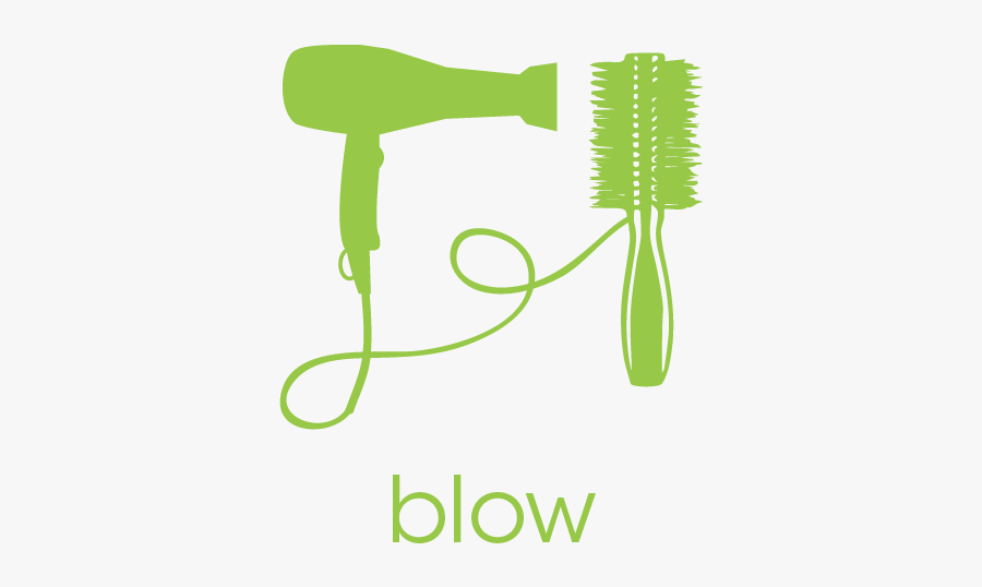 Blow Dry Hair Logo, Transparent Clipart