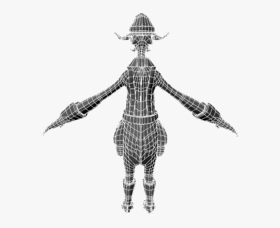 Clip Art Gunslinger Silhouette - Illustration, Transparent Clipart