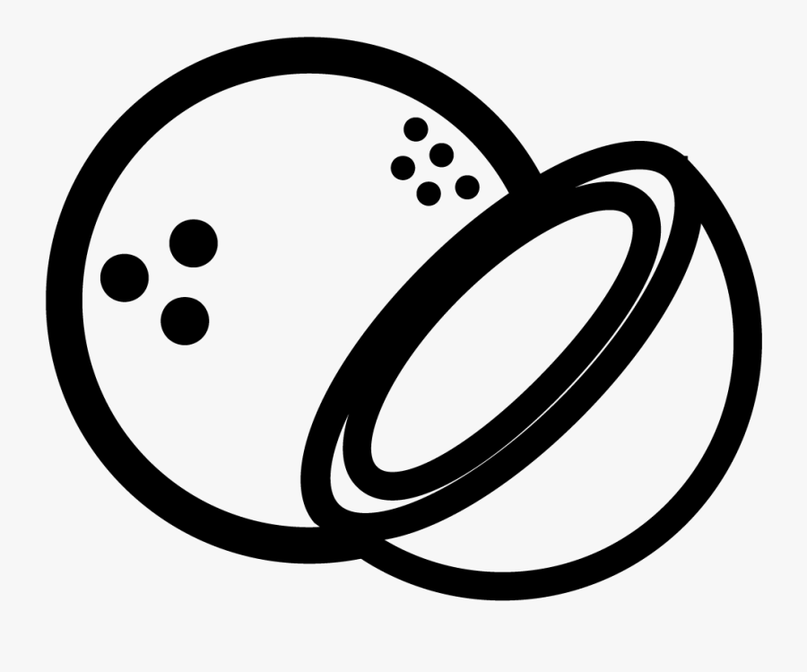 Farm To Bag Quinn - Coconut Png Black White, Transparent Clipart