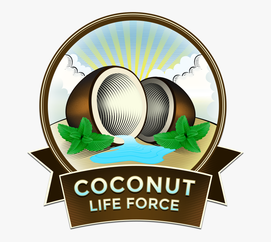 Coconut Life Force Logo - Logo Coconut Png, Transparent Clipart