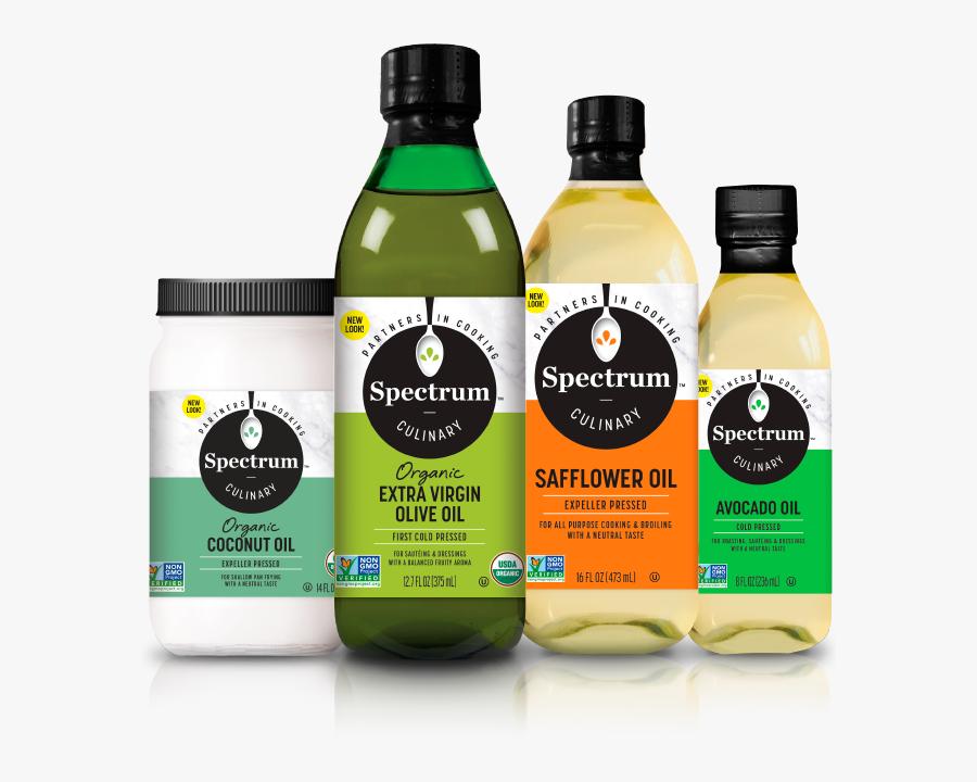Transparent Oil Bottle Png - Spectrum Culinary Coconut Oil, Transparent Clipart
