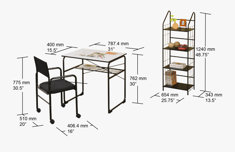 Transparent Student Desk Png - Bookcase, Transparent Clipart