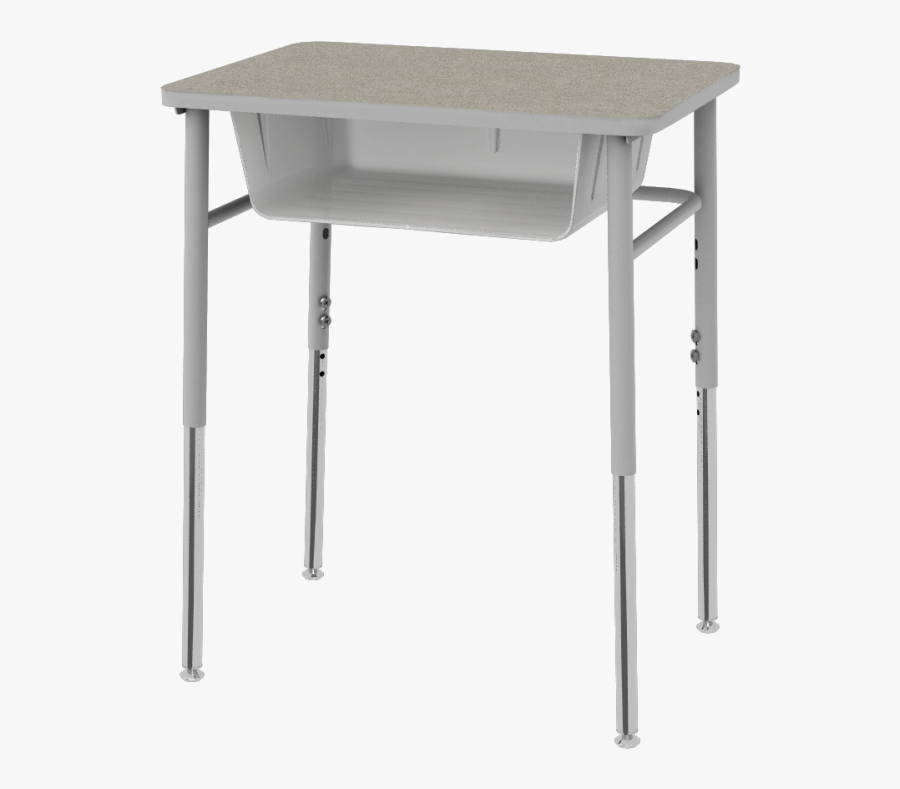 Student Desk - Adjustable Height Legs Cad, Transparent Clipart