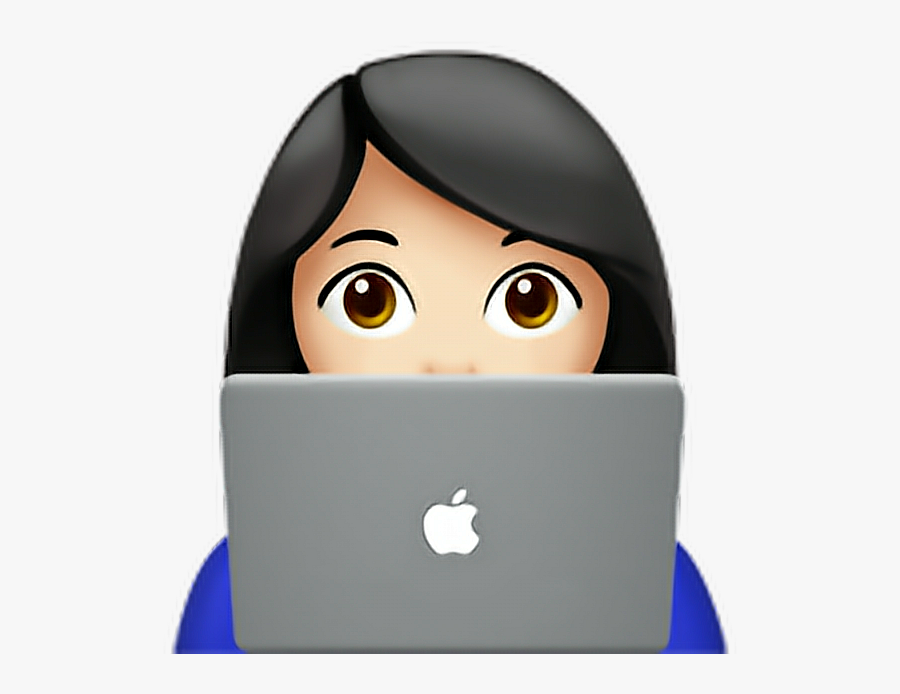 ❁ Female Technologist Emoji 👩🏻‍💻 - Woman Technologist Emoji, Transparent Clipart