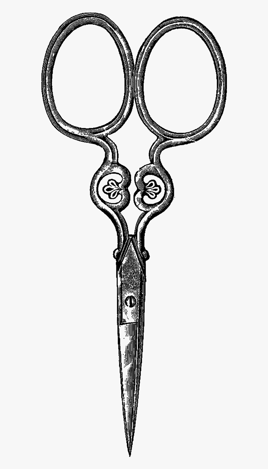 Scissors Sewing Illustration - Tijeras Coser Dibujo, Transparent Clipart