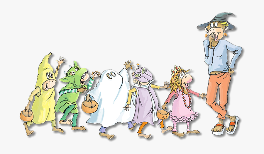 Five Little Monkeys Trick Or Treat, Transparent Clipart