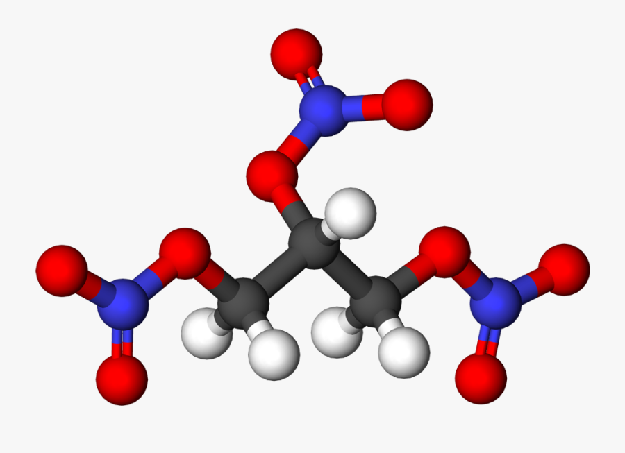 Nitro - Nitroglycerin Structure, Transparent Clipart