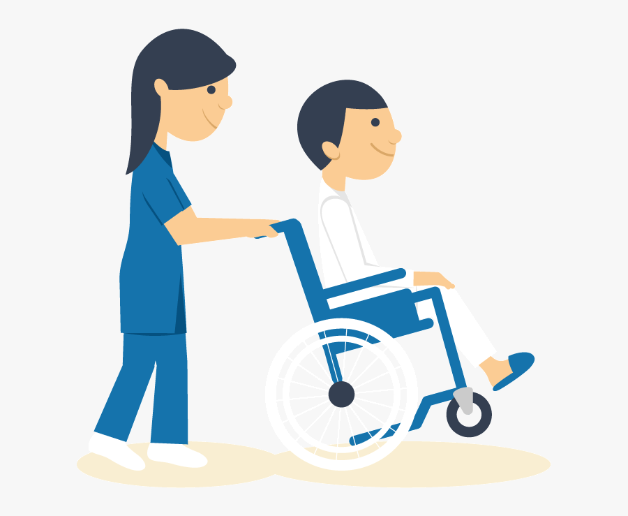 Disability Prevention Day - Boy Patient In Wheel Chair Cartoon, Transparent Clipart
