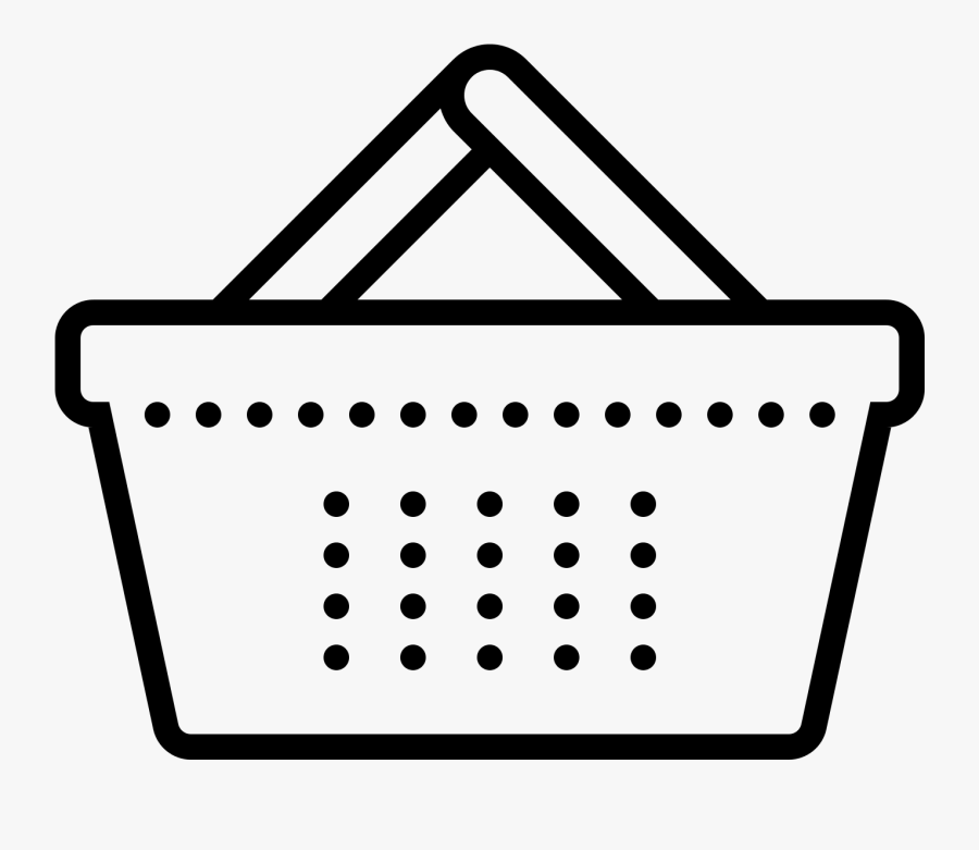 Discount Clipart Shopping Basket - Basket Clip Art Black And White, Transparent Clipart