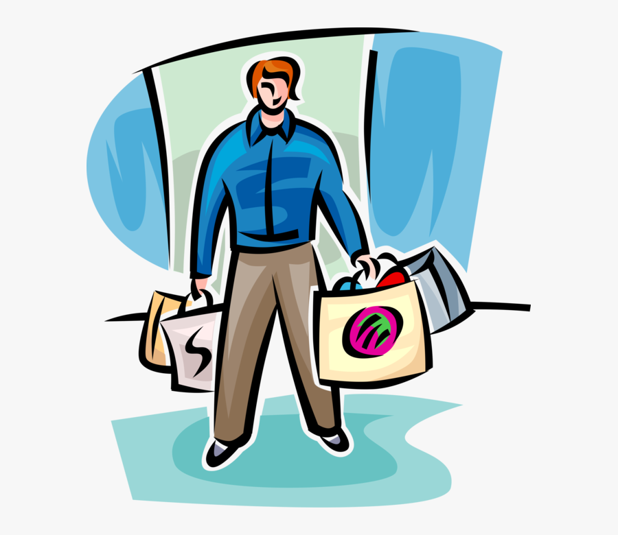 Buy Vector Person Shopping Jpg Library Download, Transparent Clipart