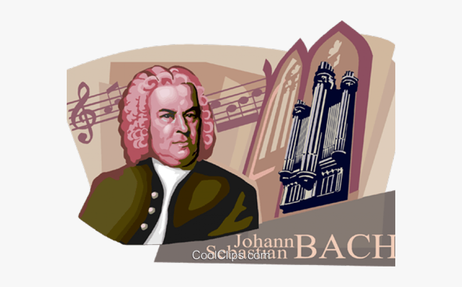 Bach Cliparts - Johann Sebastian Bach, Transparent Clipart