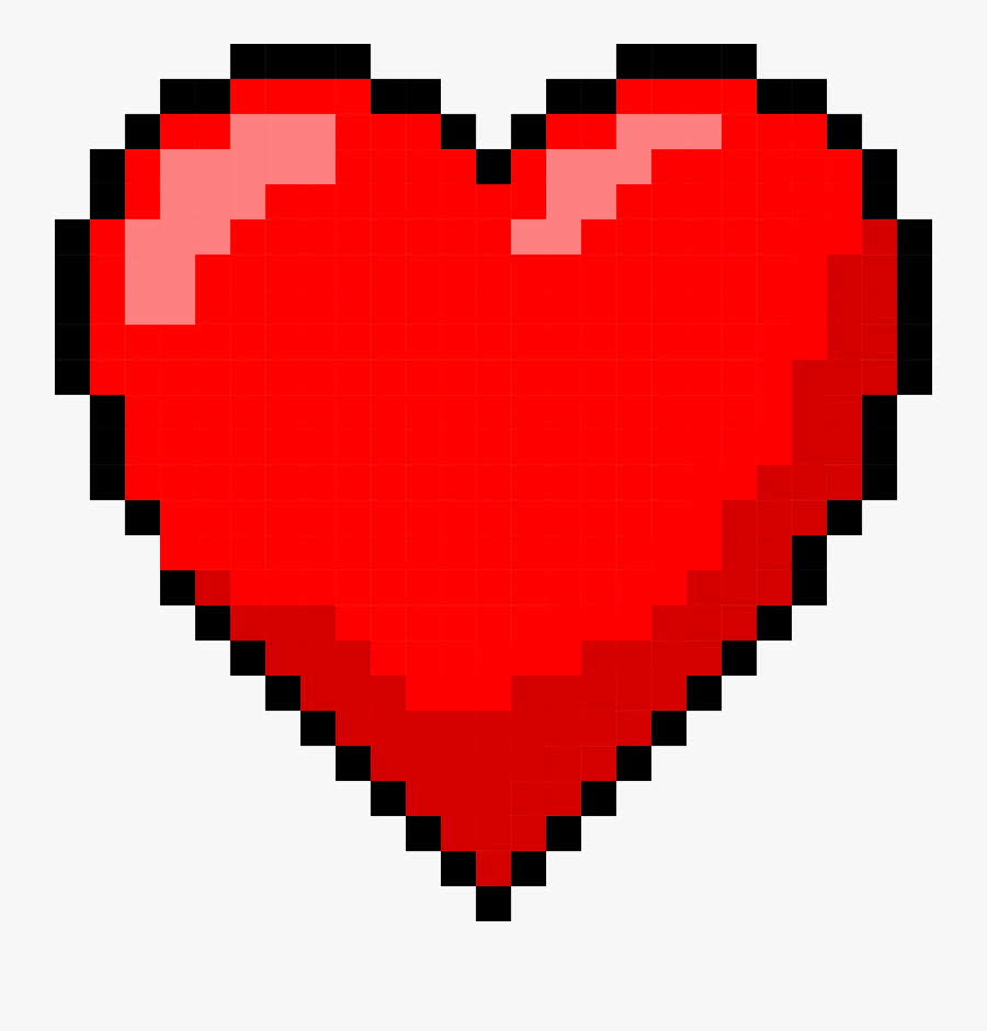 Red,heart,clip Art,heart,graphics - Transparent Pixel Heart, Transparent Clipart