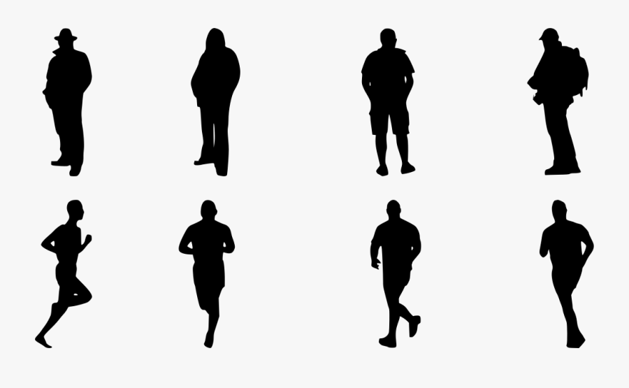 Athlete Vector Fit Man - Silhouette Man, Transparent Clipart