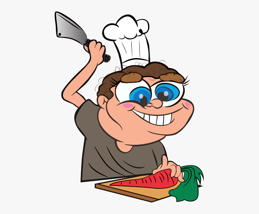 Home Chef At Work - Cartoon, Transparent Clipart