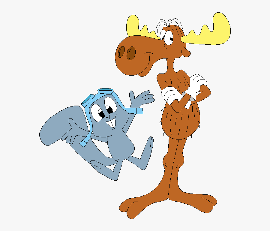 Rocky And Bullwinkle By Mollyketty-d7kthaa, Transparent Clipart