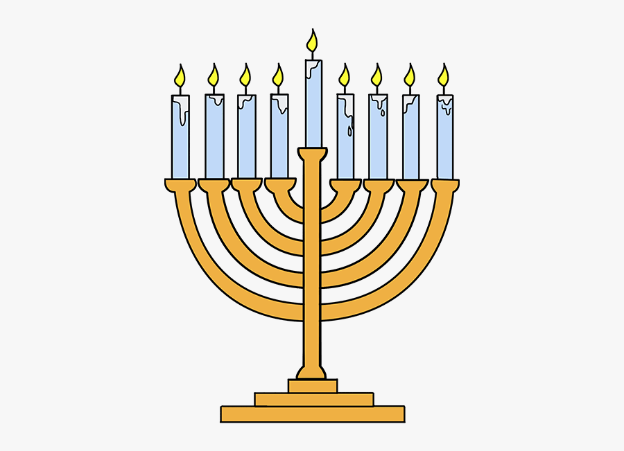 How To Draw Menorah - Drawing is a free transparent background clipart imag...