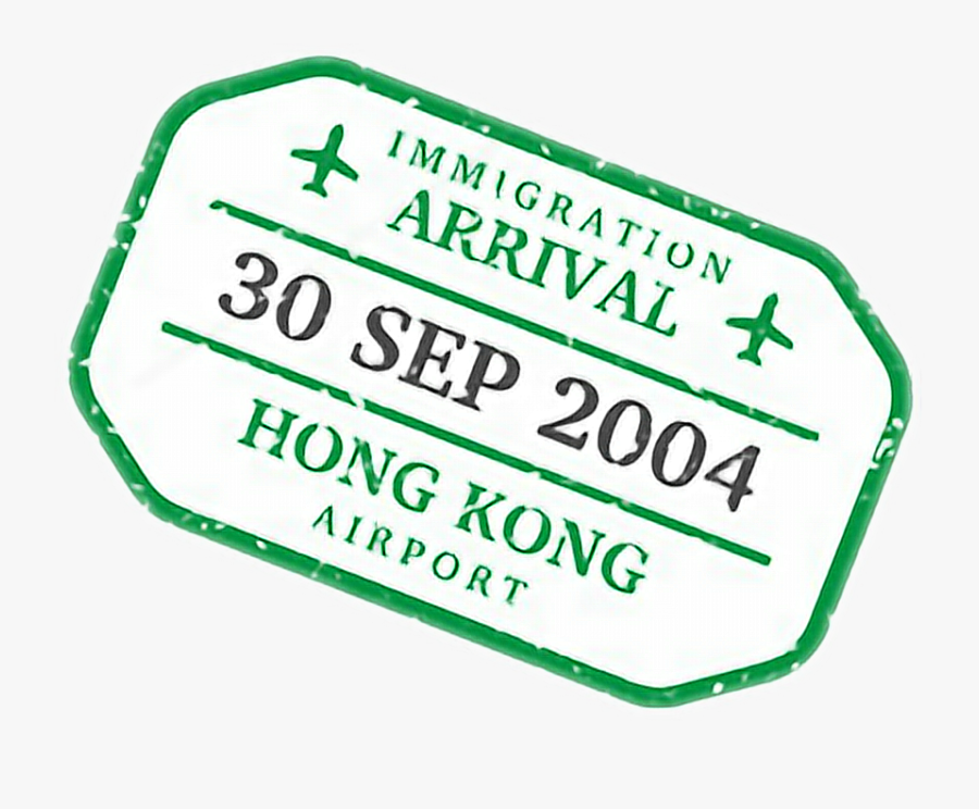 Transparent Travel Stamp Png - Hong Kong Visa Stamp Png, Transparent Clipart