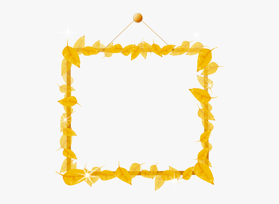 Autumn Frame Png Clipart Image - กรอบ ดอกไม้ น่า รัก, Transparent Clipart