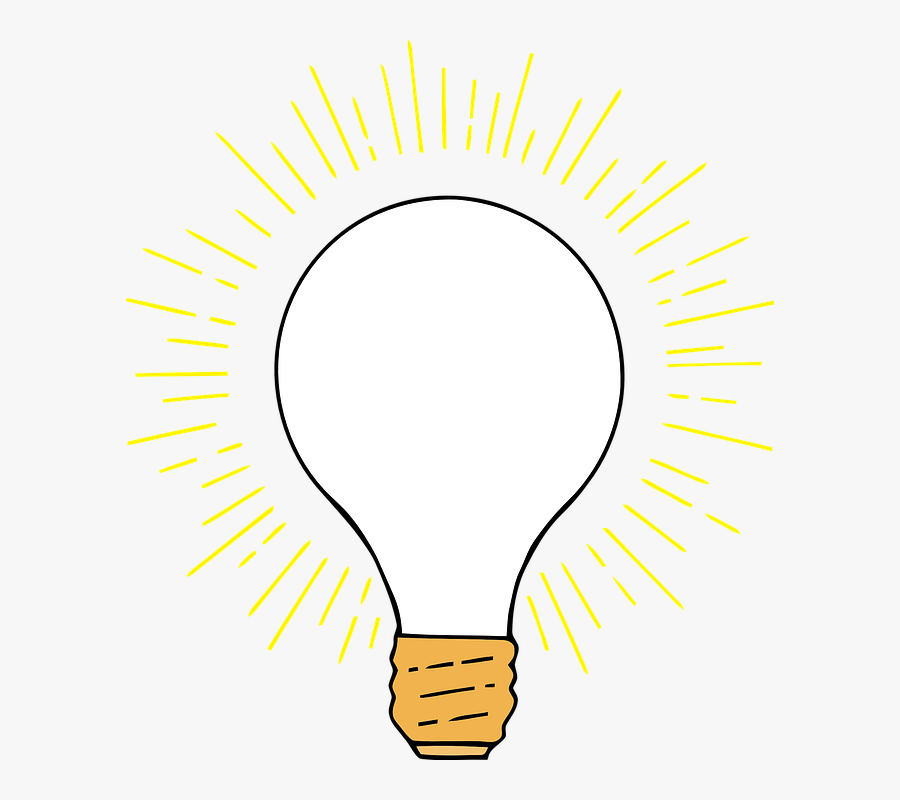 Bulb, Edison, Incandescent, Lamp, Light, Electricity - Light Bulb Moment, Transparent Clipart