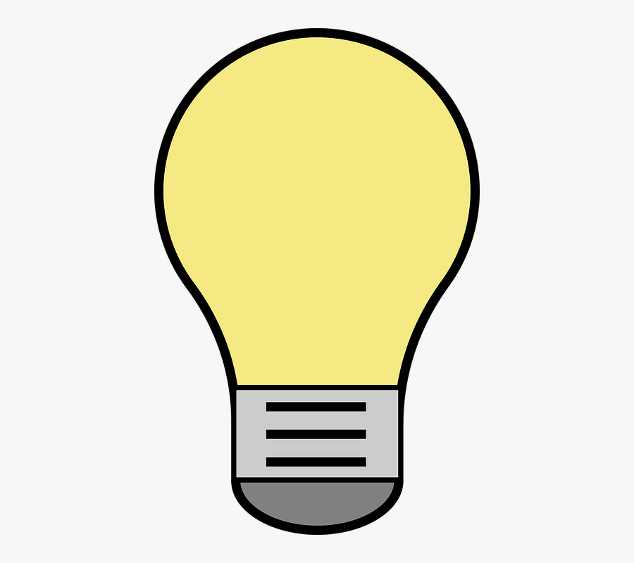 Lightbulb Vector Yellow, Transparent Clipart