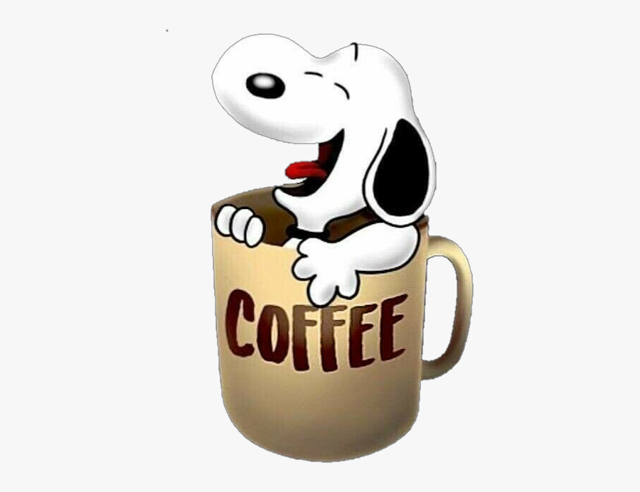 #coffee #cup #coffeecup #goodmorning #snoopy - Wednesday Good Morning Snoopy, Transparent Clipart